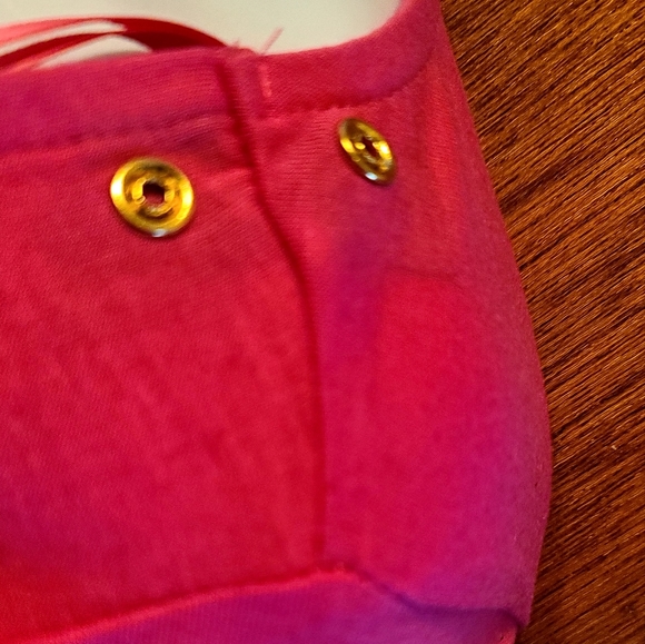 Nicki Minaj RARE pink long sleeve spiked shoulder pad top NWT - Picture 8 of 9